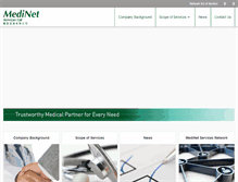 Tablet Screenshot of medinet.com.hk